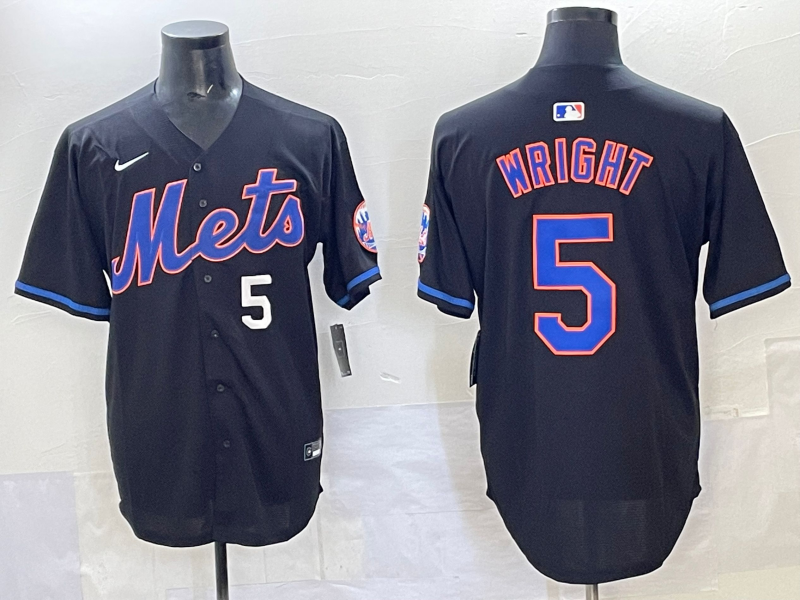 Men 2025 New York Mets #5 Wright blue MLB Nike jersey style 3